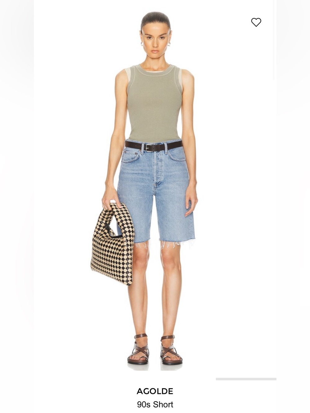 Agolde 90's Short in riptide wash